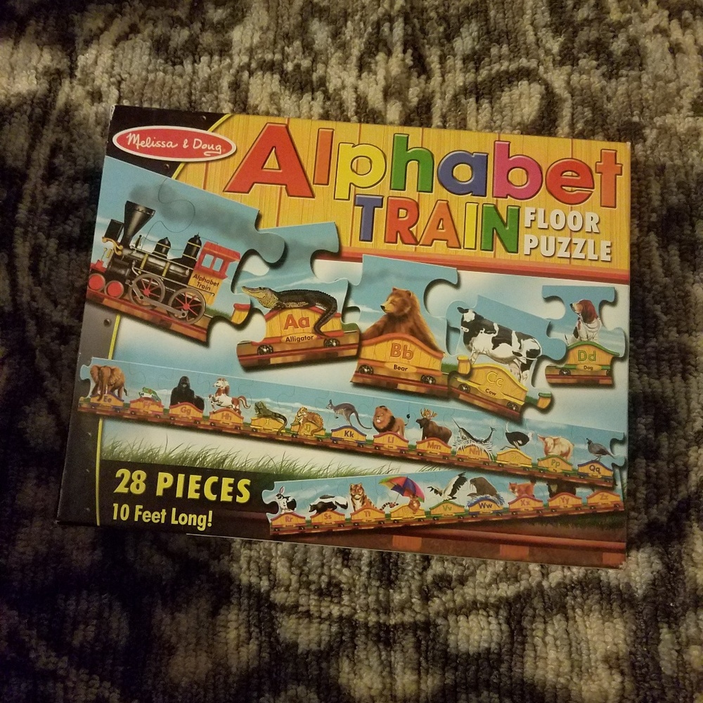 Melissa & Doug Alphabet train floor puzzle